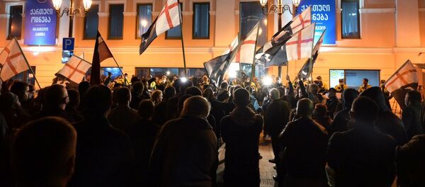 Акция партии Грузинский марш в столице Грузии - Sputnik Грузия