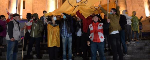 ოპოზიცია პარლამენტის წინ ოპოზიცია პარლამენტის წინ - Sputnik საქართველო