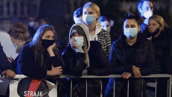 Протесты из-за запрета на аборты в Польше - Sputnik Грузия