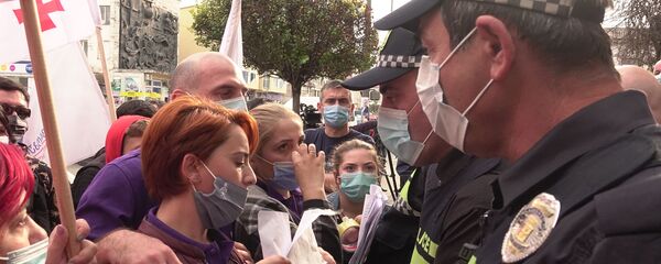 საპროტესტო აქცია ზუგდიდში - Sputnik საქართველო