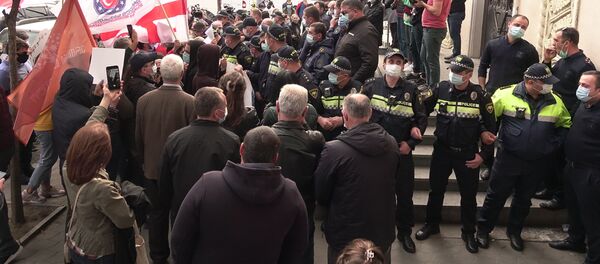 საპროტესტო აქცია ზუგდიდში საპროტესტო აქცია ზუგდიდში - Sputnik საქართველო