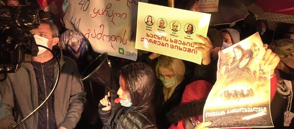 აქცია ზუგდიდში აქცია ზუგდიდში - Sputnik საქართველო