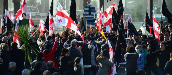 აქცია ბათუმში აქცია ბათუმში - Sputnik საქართველო