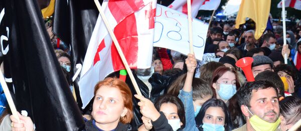 საპროტესტო აქცია ბათუმში საპროტესტო აქცია ბათუმში - Sputnik საქართველო
