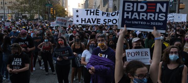 ბაიდენის მხარდამჭერთა აქცია  - Sputnik საქართველო