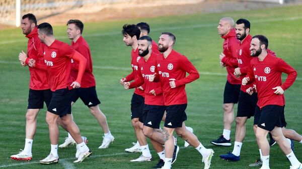 საქართველოს ფეხბურთი ნაკრები უეფას ერთა ლიგის ფინალისათვის ემზადება საქართველოს ფეხბურთი ნაკრები უეფას ერთა ლიგის ფინალისათვის ემზადება - Sputnik საქართველო