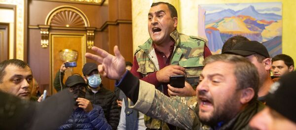 საპროტესტო აქცია ერევანში საპროტესტო აქცია ერევანში - Sputnik საქართველო