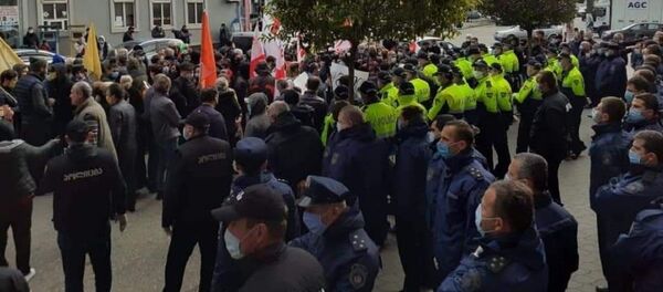 საპროტესტო აქცია ზუგდიდში საპროტესტო აქცია ზუგდიდში - Sputnik საქართველო