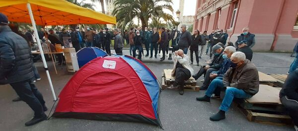 ოპოზიციის აქცია ბათუმში ოპოზიციის აქცია ბათუმში - Sputnik საქართველო