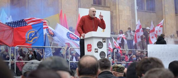 ნიკა მელია აქციაზე. 14.11.2020 ნიკა მელია აქციაზე. 14.11.2020 - Sputnik საქართველო