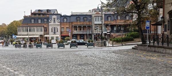 Тбилиси, Мейдан - площадь Вахтанга Горгасали. Пустые улицы, туристов нет - Sputnik Грузия