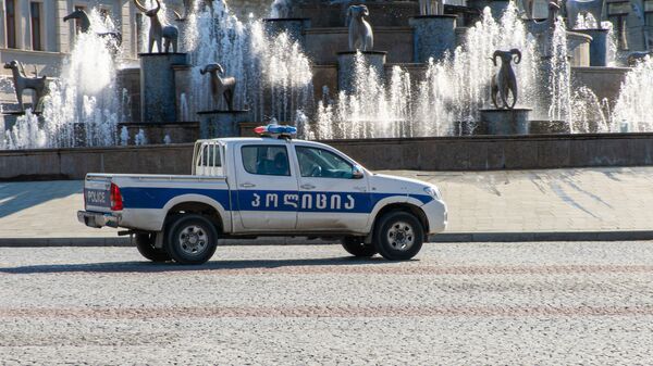 Кутаиси - патрульная полиция. Фонтан на центральной площади города - Sputnik Грузия