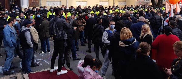 Акция протеста оппозиции в Батуми 15 ноября 2020 года у здания правительства Аджарии - Sputnik Грузия