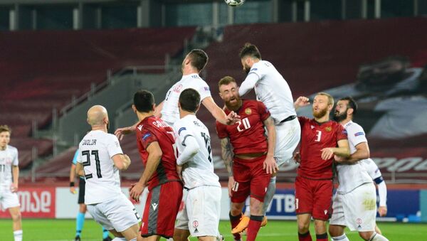 Матч между сборными Грузии и Армении по футболу - Sputnik Грузия