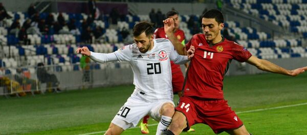 Матч между сборными Грузии и Армении по футболу - Sputnik Грузия