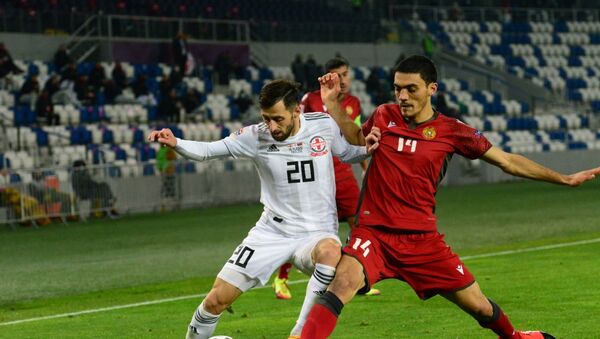 Матч между сборными Грузии и Армении по футболу - Sputnik Грузия