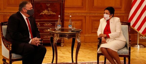 სალომე ზურაბიშვილისა და მაიკ პომპეოს სამუშაო შეხვედრა - Sputnik საქართველო