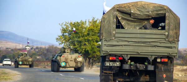 Российские миротворцы выставили наблюдательный пост у монастыря Дадиванк в Карабахе - Sputnik Грузия