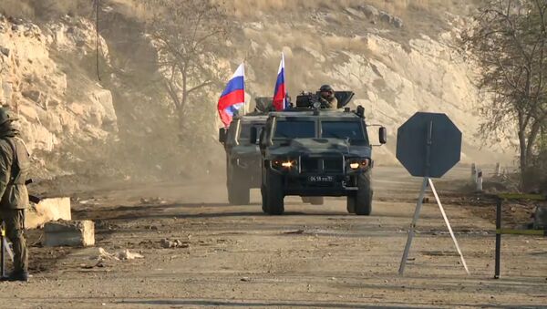 Карабах: российские миротворцы разминировали Лачинский коридор - Sputnik Грузия