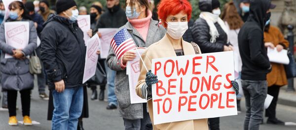 საპროტესტო აქცია საპროტესტო აქცია - Sputnik საქართველო