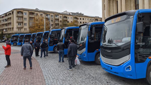 Кутаиси - новые пассажирские автобусы - Sputnik Грузия