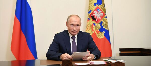 Президент РФ В. Путин выступил с обращением к участникам форума Уроки Нюрнберга - Sputnik Грузия