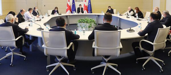 Премьер-министр Грузии Георгий Гахария встретился с руководителями ведущих клиник страны Премьер-министр Грузии Георгий Гахария встретился с руководителями ведущих клиник страны - Sputnik Грузия