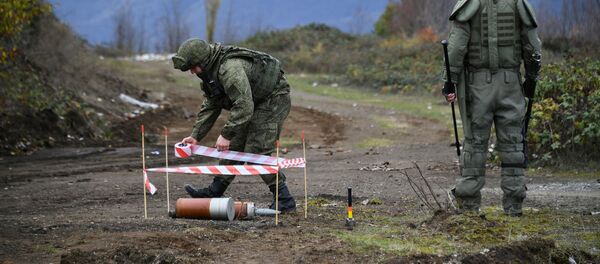 რუსი გამნაღმველები ყარაბაღში რუსი გამნაღმველები ყარაბაღში - Sputnik საქართველო