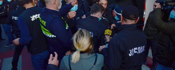 შეტაკება აქციაზე შეტაკება აქციაზე - Sputnik საქართველო