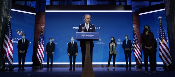 Джо Байден представляет свою команду по внешней политике и национальной безопасности в Уилмингстоне - Sputnik Грузия
