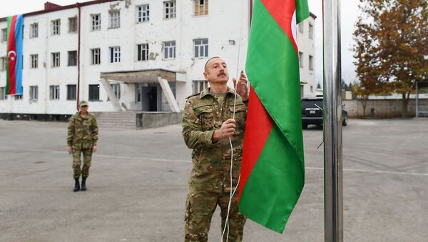 Президент Азербайджана И. Алиев посетил Физулинский и Джебраильский районы - Sputnik Грузия