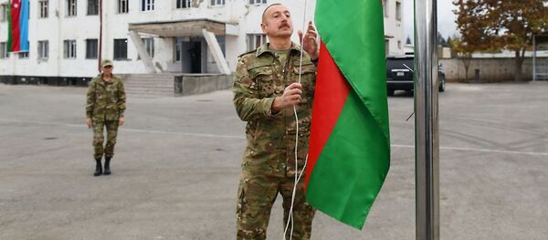 Президент Азербайджана И. Алиев посетил Физулинский и Джебраильский районы - Sputnik Грузия