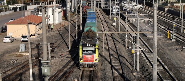 სატვირთო მატარებელი თურქეთის სარკინიგო სადგურე - Sputnik საქართველო