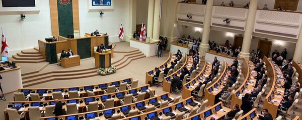 სალომე ზურაბიშვილი პარლამენტის სხდომაზე. 2020. 11.12 სალომე ზურაბიშვილი პარლამენტის სხდომაზე. 2020. 11.12 - Sputnik საქართველო