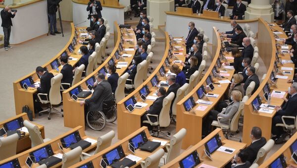 Депутаты и правительство. Парламент Грузии десятого созыва начал работу 11 декабря 2020 года  - Sputnik Грузия