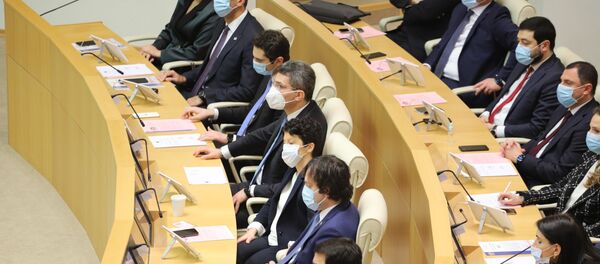 პარლამენტის პირველი სხდომა პარლამენტის პირველი სხდომა - Sputnik საქართველო