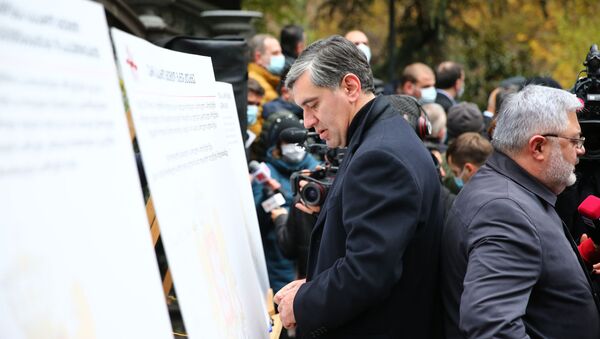 Ираклий Окруашвили. Оппозиция подписывает меморандум об отказе от депутатских мандатов 11 декабря 2020 года - Sputnik Грузия