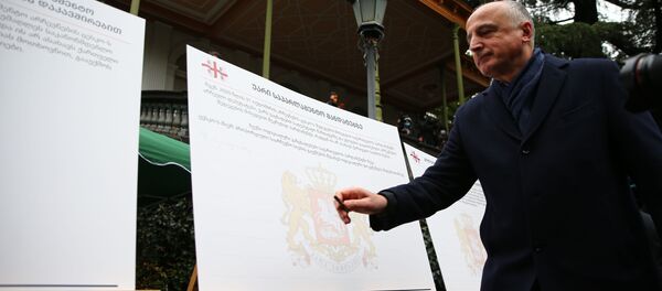 Грузинская оппозиция подписала меморандум об отказе от депутатских мандатов - видео - Sputnik Грузия