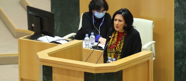 Саломе Зурабишвили. Первое заседание парламента Грузии десятого созыва 11 декабря 2020 года - Sputnik Грузия