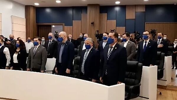 Несмотря на протесты, открылось заседание Верховного совета Аджарии - видео - Sputnik Грузия