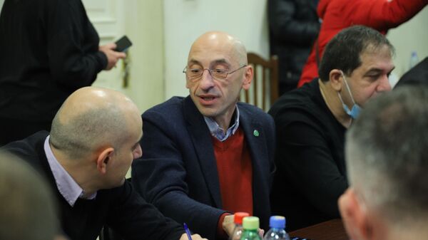 Вахтанг Мегрелишвили. Объединенная оппозиция провела консультации в офисе Лейбористской партии - Sputnik Грузия