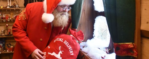 Святой Николай в своей резиденции в парке Вознесение во Львове - Sputnik Грузия