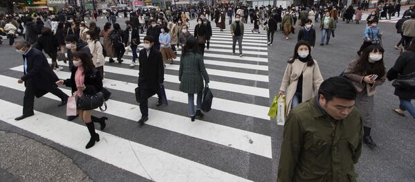 Пандемия коронавируса COVID 19 - жители Токио, Япония в масках Пандемия коронавируса COVID 19 - жители Токио, Япония в масках - Sputnik Грузия