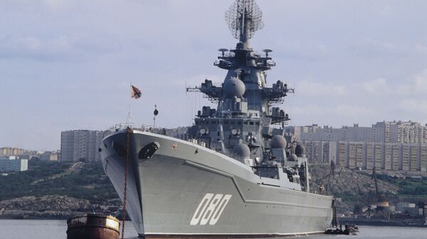 Тяжелый атомный ракетный крейсер Адмирал Нахимов на базе Северного флота РФ - Sputnik Грузия
