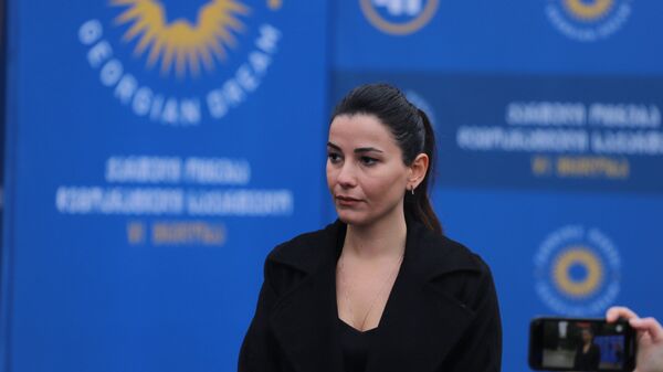 Мариам Квривишвили. Съезд правящей партии Грузинская мечта 16 января 2021 года - Sputnik Грузия