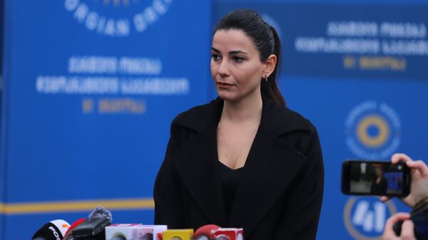 Мариам Квривишвили. Съезд правящей партии Грузинская мечта 16 января 2021 года - Sputnik Грузия