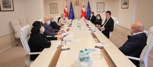 Заседание Межведомственной комиссии во главе с премьер-министром Георгием Гахария - Sputnik Грузия