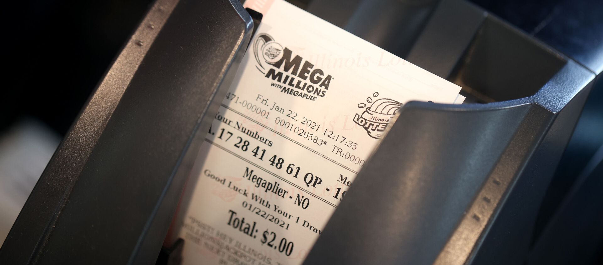  Mega Millions-ის ლატარიის ბილეთი - Sputnik საქართველო, 1920, 23.01.2021