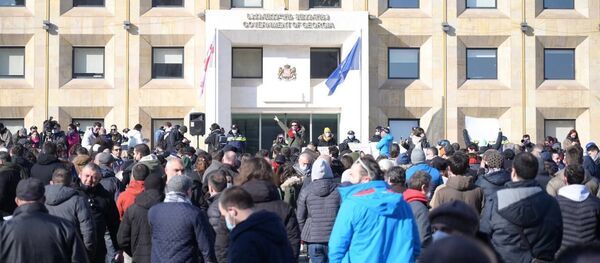 ტურისტული ბიზნესის წარმომადგენლების საპროტესტო აქცია - Sputnik საქართველო