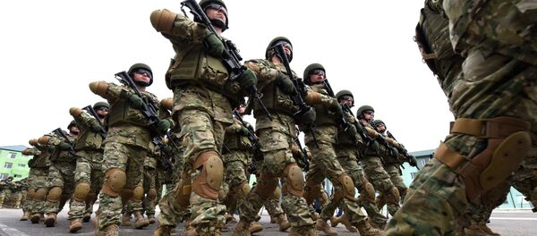 Грузинские военнослужащие - миротворцы, архивное фото Грузинские военнослужащие - миротворцы, архивное фото - Sputnik Грузия